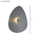 GobekUsa Modern Flaky Sconce Light: 7"/9"/11" Acrylic LED Wall Mounted Fixture in Grey/White