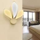 GobekUsa Simple Acrylic LED Petal Wall Sconce with 3 Lights for Bedroom Lighting in Neutral/White/Warm Light