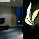 GobekUsa Simple Acrylic LED Petal Wall Sconce with 3 Lights for Bedroom Lighting in Neutral/White/Warm Light