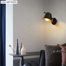 GobekUsa Modern Flare Wall Mount Sconce with 1 Head, Metal Shade, in Black/White/Blue