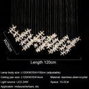 GobekUsa Crystal LED Chandelier: Modern Luxury Flower Shaped Decorative Lighting