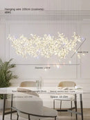 GobekUsa Crystal LED Chandelier: Modern Luxury Flower Shaped Decorative Lighting