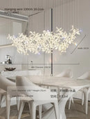GobekUsa Crystal LED Chandelier: Modern Luxury Flower Shaped Decorative Lighting