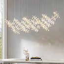 GobekUsa Crystal LED Chandelier: Modern Luxury Flower Shaped Decorative Lighting