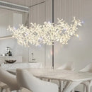 GobekUsa Crystal LED Chandelier: Modern Luxury Flower Shaped Decorative Lighting