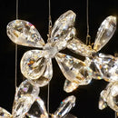 GobekUsa Crystal LED Chandelier: Modern Luxury Flower Shaped Decorative Lighting