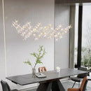GobekUsa Crystal LED Chandelier: Modern Luxury Flower Shaped Decorative Lighting