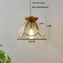 GobekUsa Clear Glass LED Pendant Lights for Modern Home Decor and Restaurant, 200cm Wire