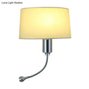 GobekUsa Modern Flush Wall Sconce with Half-Empire Shade - 1 Head Bedroom Spotlight Wall Lamp for Reading - Black/Beige/White