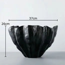 GobekUsa Black Resin Bud Vase Modern Room Decor Flowers Arrangement Desk Vase