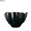 GobekUsa Black Resin Bud Vase Modern Room Decor Flowers Arrangement Desk Vase