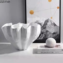 GobekUsa Black Resin Bud Vase Modern Room Decor Flowers Arrangement Desk Vase