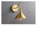 GobekUsa Adjustable Copper Wall Sconce Edison Lamp LED - Modern Bedroom Bathroom Light