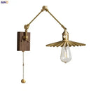 GobekUsa Adjustable Copper Wall Sconce Edison Lamp LED - Modern Bedroom Bathroom Light
