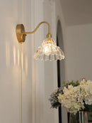 GobekUsa Brass Glass Pendant Light - Luxury Minimalist LED Nordic Flower Restaurant Lamp