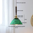 GobekUsa LED Walnut Copper Pendant Light with Knob Switch - Modern Style Lighting Fixtures