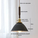 GobekUsa LED Walnut Copper Pendant Light with Knob Switch - Modern Style Lighting Fixtures