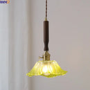 GobekUsa LED Walnut Copper Pendant Light with Knob Switch - Modern Style Lighting Fixtures