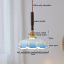 GobekUsa LED Walnut Copper Pendant Light with Knob Switch - Modern Style Lighting Fixtures