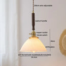 GobekUsa LED Walnut Copper Pendant Light with Knob Switch - Modern Style Lighting Fixtures