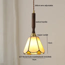GobekUsa LED Walnut Copper Pendant Light with Knob Switch - Modern Style Lighting Fixtures