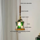 GobekUsa LED Walnut Copper Pendant Light with Knob Switch - Modern Style Lighting Fixtures