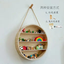 GobekUsa Circular Wooden Frame Toy Storage Rack & Wall Decoration
