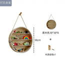 GobekUsa Circular Wooden Frame Toy Storage Rack & Wall Decoration