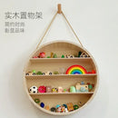 GobekUsa Circular Wooden Frame Toy Storage Rack & Wall Decoration