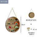 GobekUsa Circular Wooden Frame Toy Storage Rack & Wall Decoration