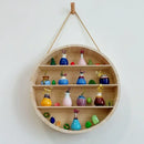 GobekUsa Circular Wooden Frame Toy Storage Rack & Wall Decoration