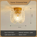 GobekUsa Clear Glass LED Chandelier: Modern French Style for Living Room, Bedroom, Kitchen.