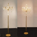 GobekUsa Crystal Floor Lamp: Modern French Style for Living, Bedroom, Dining, Kitchen
