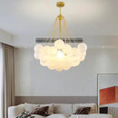 GobekUsa Frosted Glass Ball Pendant Lights for Modern Restaurant Chandelier