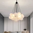 GobekUsa Frosted Glass Ball Pendant Lights for Modern Restaurant Chandelier