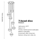 GobekUsa Crystal Ceiling Chandelier for Staircase & Hallway, Elegant Long Cable Pendant Light