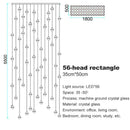 GobekUsa Crystal Ceiling Chandelier for Staircase & Hallway, Elegant Long Cable Pendant Light