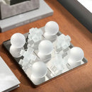 GobekUsa Frosted Glass Geometric Chessboard - Home Decor Handicrafts & Accessories