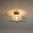 GobekUsa Glass LED Ceiling Light for Corridor Balcony Modern Indoor Lighting
