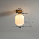 GobekUsa Glass LED Ceiling Light for Corridor Balcony Modern Indoor Lighting