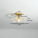 GobekUsa Glass LED Ceiling Light for Corridor Balcony Modern Indoor Lighting