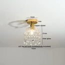 GobekUsa Glass LED Ceiling Light for Corridor Balcony Modern Indoor Lighting