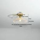 GobekUsa Glass LED Ceiling Light for Corridor Balcony Modern Indoor Lighting
