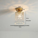 GobekUsa Glass LED Ceiling Light for Corridor Balcony Modern Indoor Lighting
