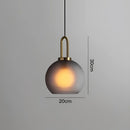 GobekUsa Glass Ball Pendant Light: Luxury Restaurant & Bar Nordic Bedroom Lamp