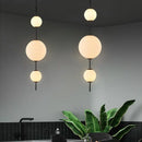 GobekUsa LED White Glass Ball Pendant Lamp for Home Decor.