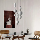 GobekUsa LED White Glass Ball Pendant Lamp for Home Decor.