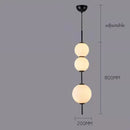 GobekUsa LED White Glass Ball Pendant Lamp for Home Decor.