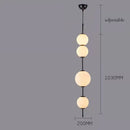GobekUsa LED White Glass Ball Pendant Lamp for Home Decor.