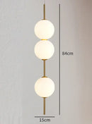 GobekUsa LED White Glass Ball Pendant Lamp for Home Decor.